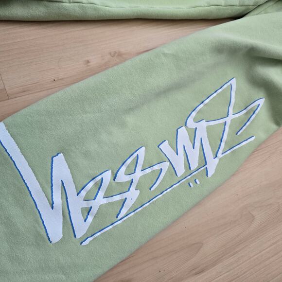 Stussy Men's Smooth Stock Printed Sweat Pants Light Green Size S - Picture 2 of 9